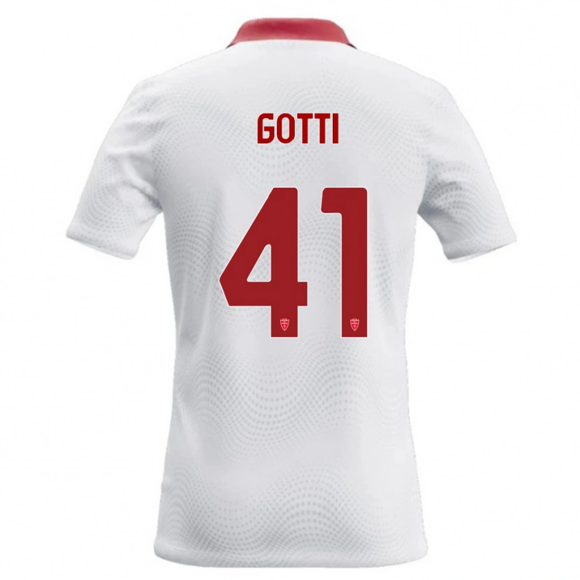 Danxen Dětské Andrea Gotti #41 Bílá Červená Daleko Hráčské Dresy 2026/27 Dres