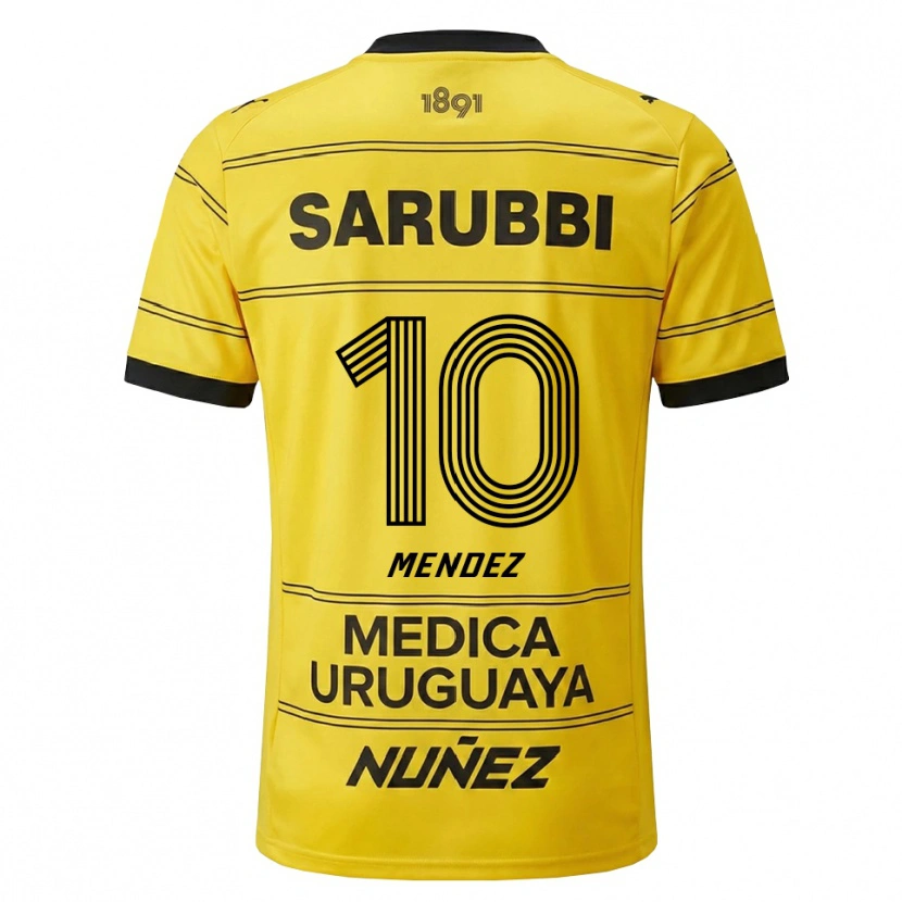 Danxen Dětské Kevin Méndez #10 Žlutá Černá Daleko Hráčské Dresy 2026/27 Dres