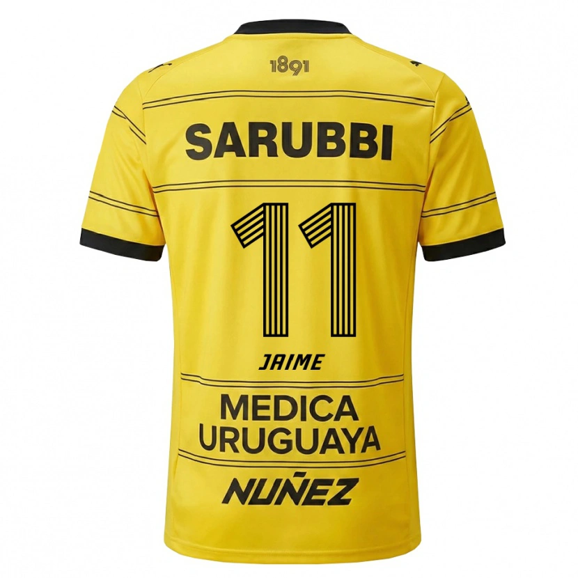 Danxen Dětské Leonel Jaime #11 Žlutá Černá Daleko Hráčské Dresy 2026/27 Dres