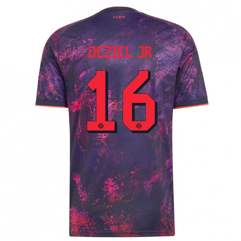 Danxen Dětské Robert Deziel Jr #16 Fialová Červená Třetí Hráčské Dresy 2026/27 Dres