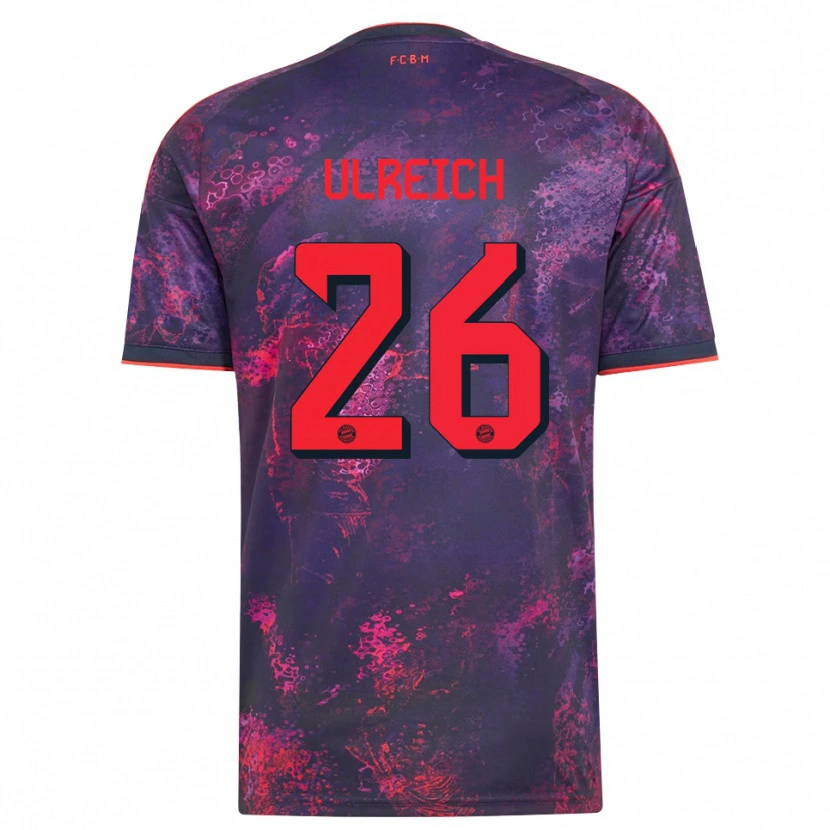 Danxen Dětské Sven Ulreich #26 Fialová Červená Třetí Hráčské Dresy 2026/27 Dres