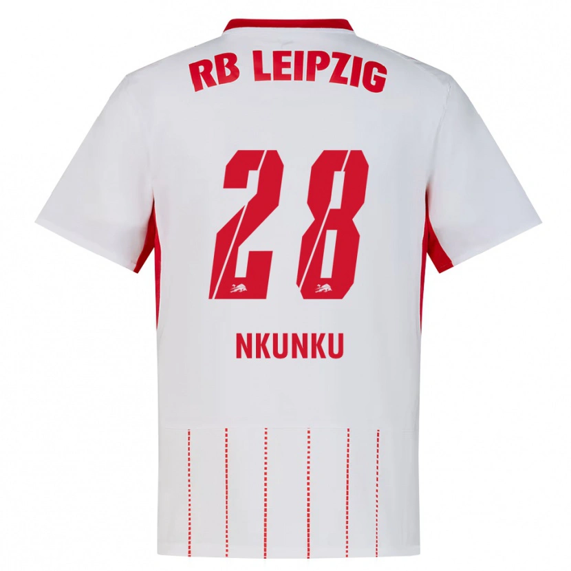 Danxen Pánské Christopher Nkunku #28 Červená Bílá Žlutá Domů Hráčské Dresy 2026/27 Dres