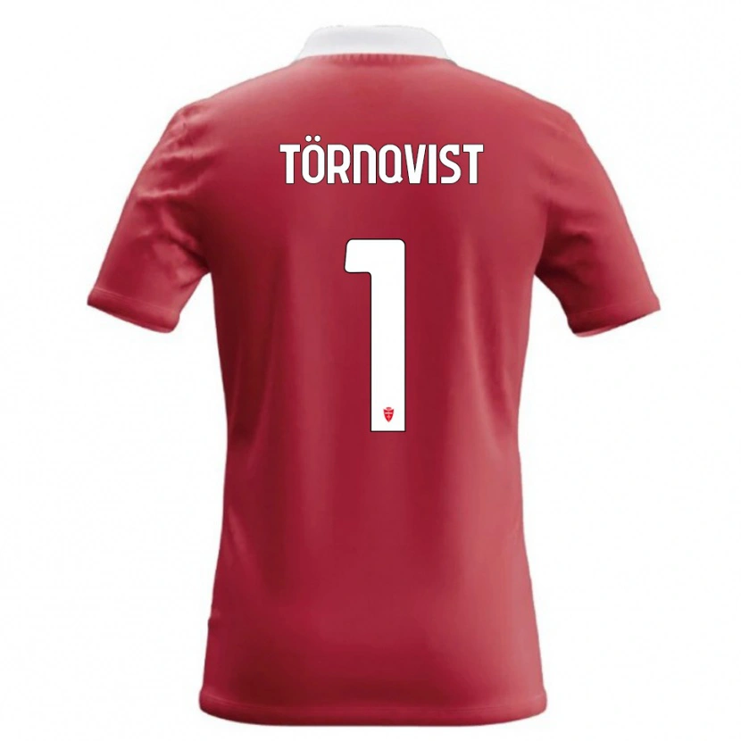 Danxen Pánské Noel Törnqvist #1 Červená Bílá Domů Hráčské Dresy 2026/27 Dres