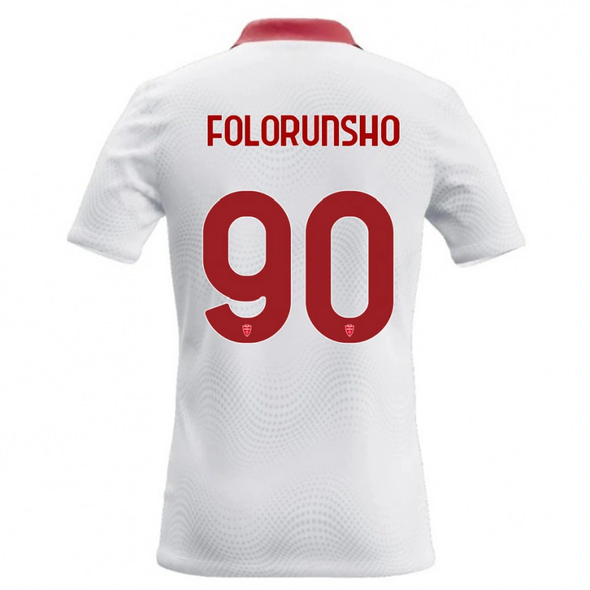 Danxen Pánské Michael Folorunsho #90 Bílá Červená Daleko Hráčské Dresy 2026/27 Dres