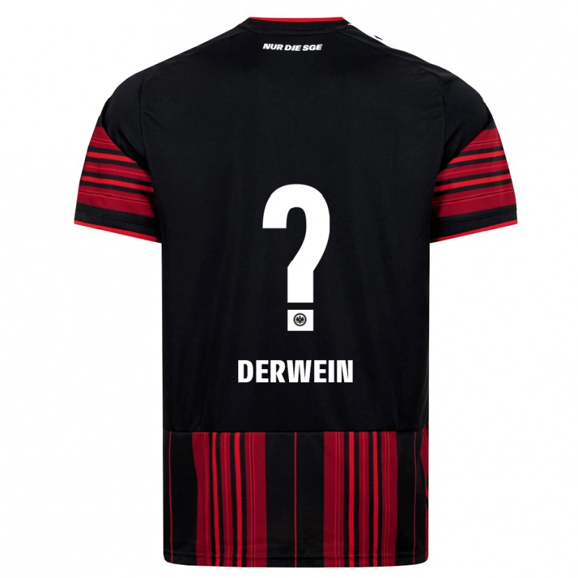 Danxen Pánské Elias Derwein #0 Černá Červená Bílá Domů Hráčské Dresy 2026/27 Dres
