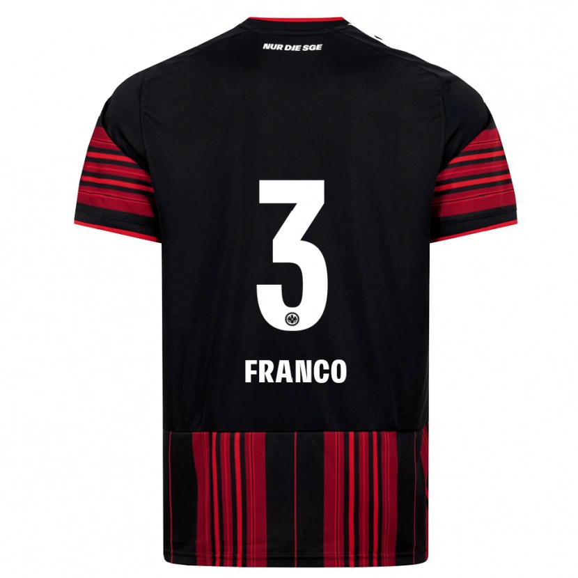 Danxen Pánské Giuseppe Franco #3 Černá Červená Bílá Domů Hráčské Dresy 2026/27 Dres