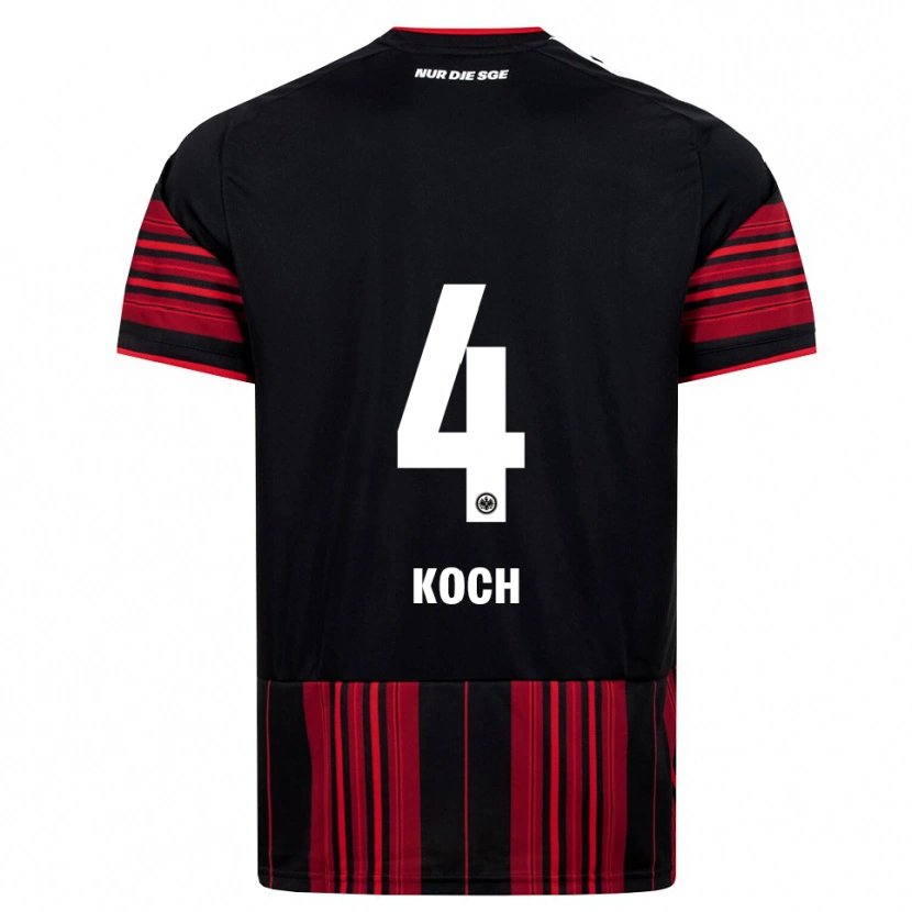 Danxen Pánské Robin Koch #4 Černá Červená Bílá Domů Hráčské Dresy 2026/27 Dres