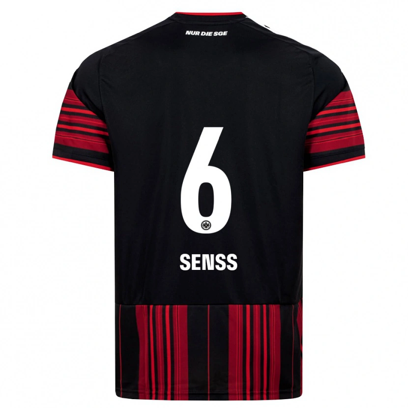 Danxen Pánské Elisa Senss #6 Černá Červená Bílá Domů Hráčské Dresy 2026/27 Dres