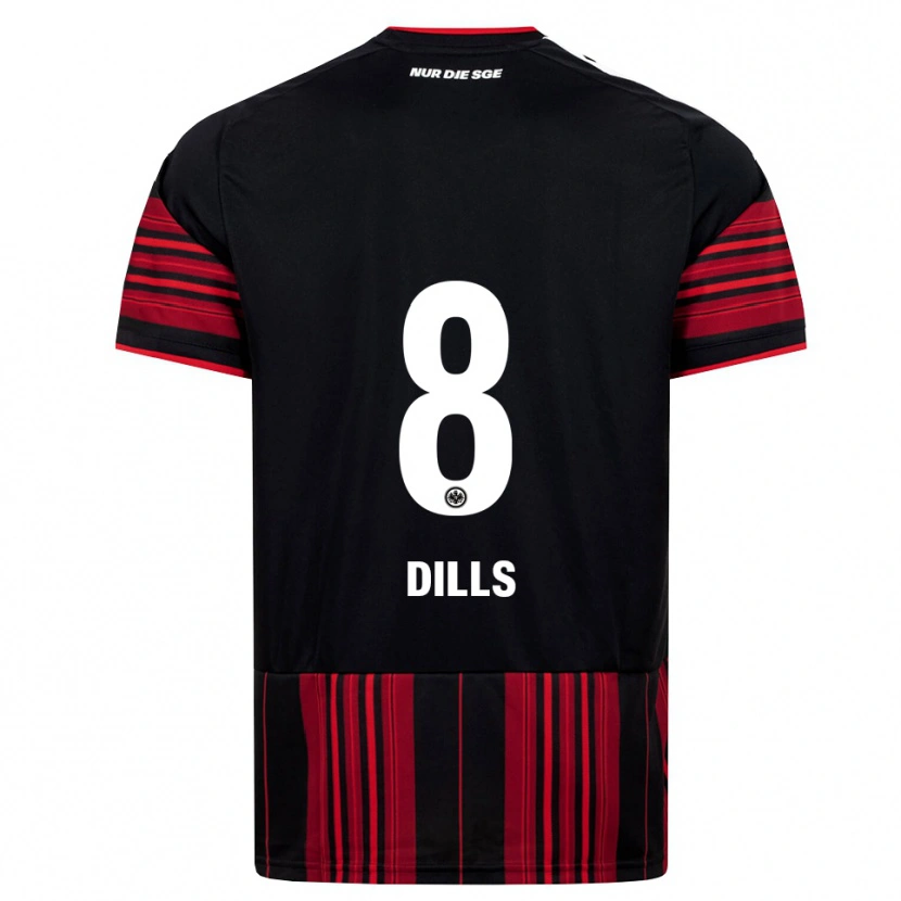 Danxen Pánské Marvin Dills #8 Černá Červená Bílá Domů Hráčské Dresy 2026/27 Dres