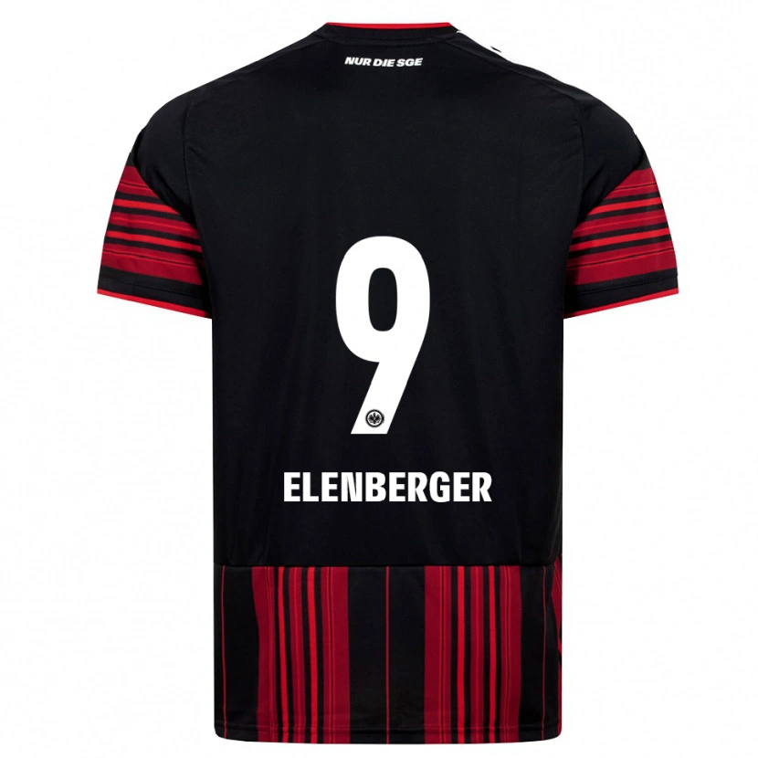 Danxen Pánské Samuel Elenberger #9 Černá Červená Bílá Domů Hráčské Dresy 2026/27 Dres