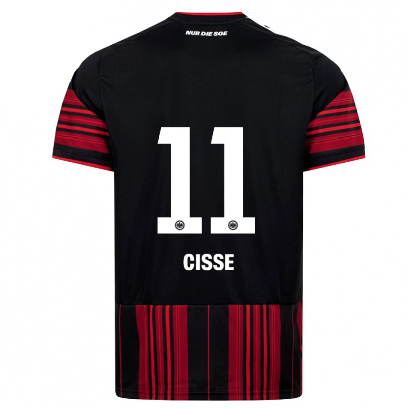 Danxen Pánské Cherif Cisse #11 Černá Červená Bílá Domů Hráčské Dresy 2026/27 Dres