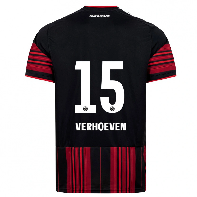 Danxen Pánské Raphael Verhoeven #15 Černá Červená Bílá Domů Hráčské Dresy 2026/27 Dres