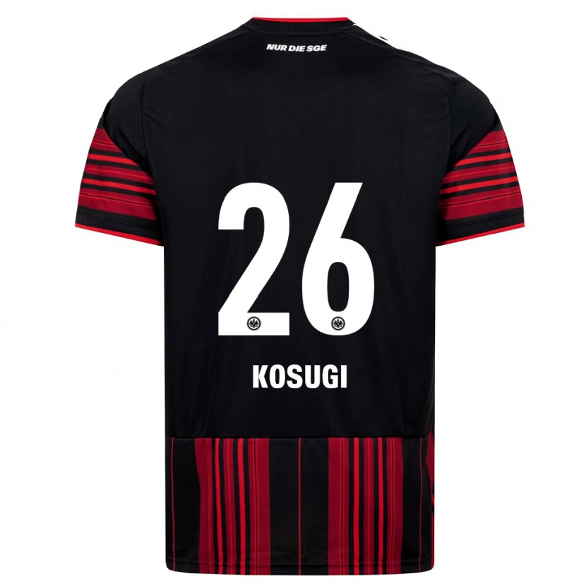 Danxen Pánské Keita Kosugi #26 Černá Červená Bílá Domů Hráčské Dresy 2026/27 Dres