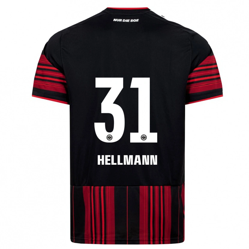 Danxen Pánské Melvin Hellmann #31 Černá Červená Bílá Domů Hráčské Dresy 2026/27 Dres