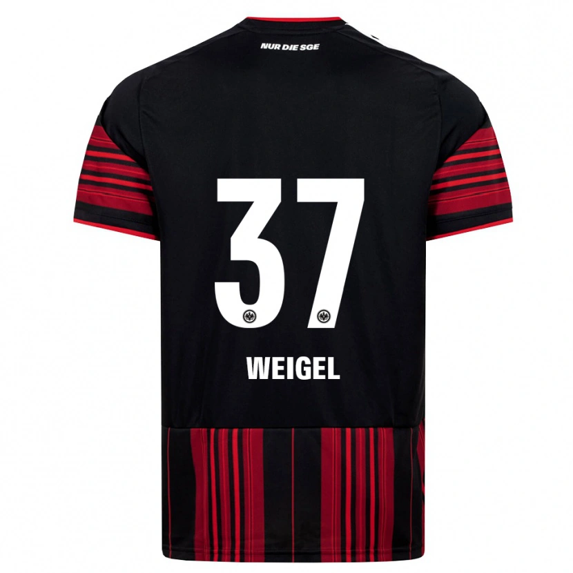 Danxen Pánské Tobias Weigel #37 Černá Červená Bílá Domů Hráčské Dresy 2026/27 Dres