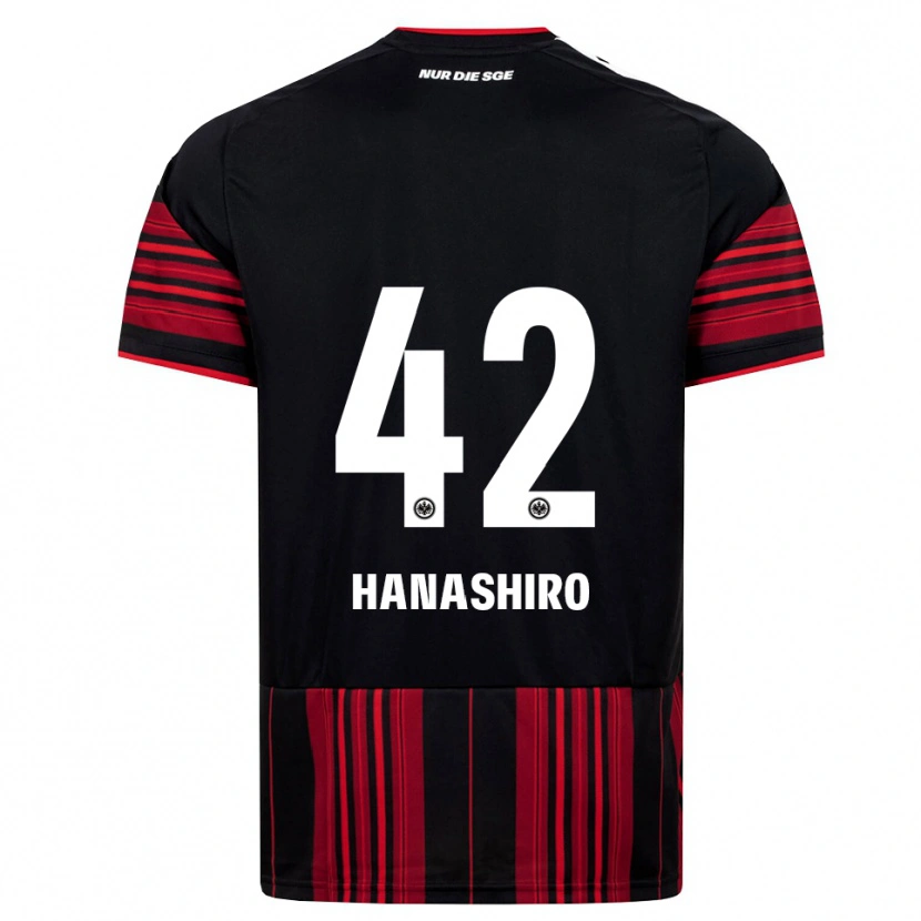 Danxen Pánské Rinto Hanashiro #42 Černá Červená Bílá Domů Hráčské Dresy 2026/27 Dres