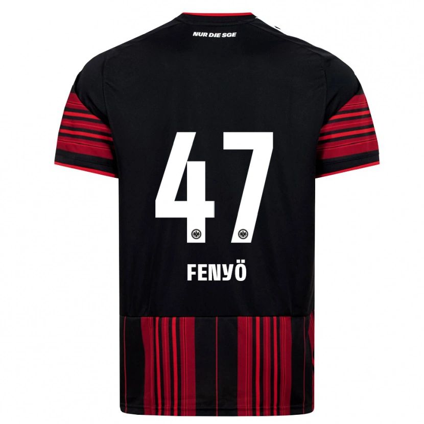 Danxen Pánské Noah Fenyö #47 Černá Červená Bílá Domů Hráčské Dresy 2026/27 Dres