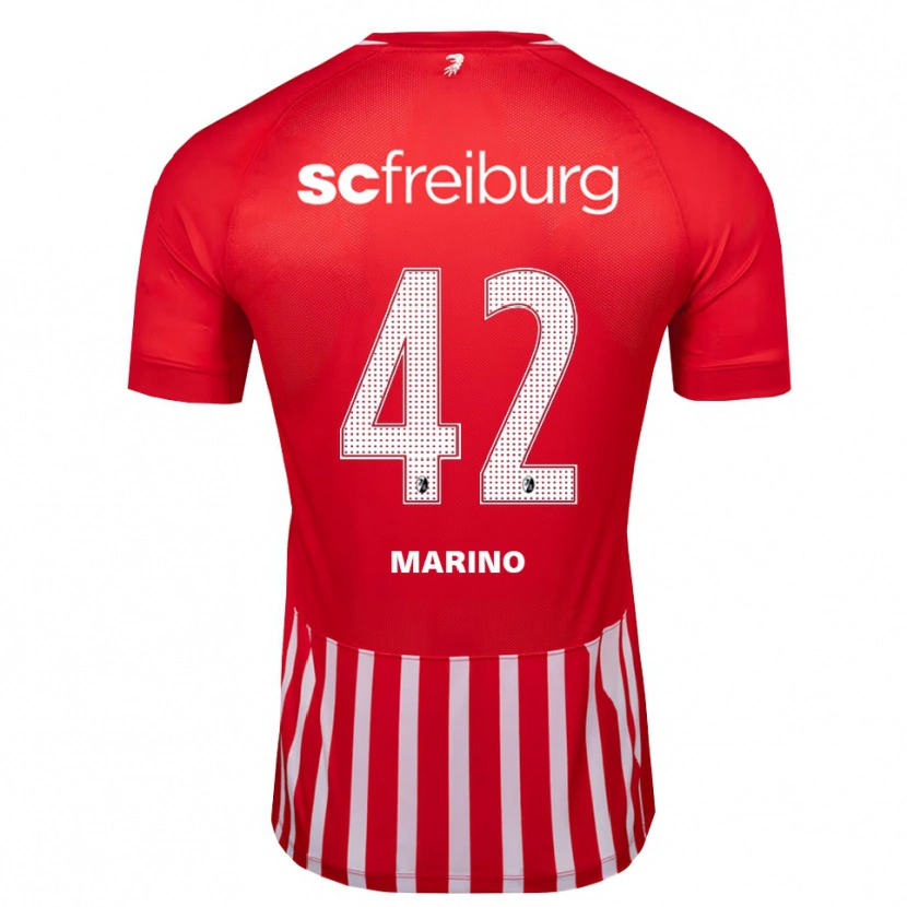 Danxen Pánské Luca Marino #42 Červená Bílá Černá Domů Hráčské Dresy 2026/27 Dres