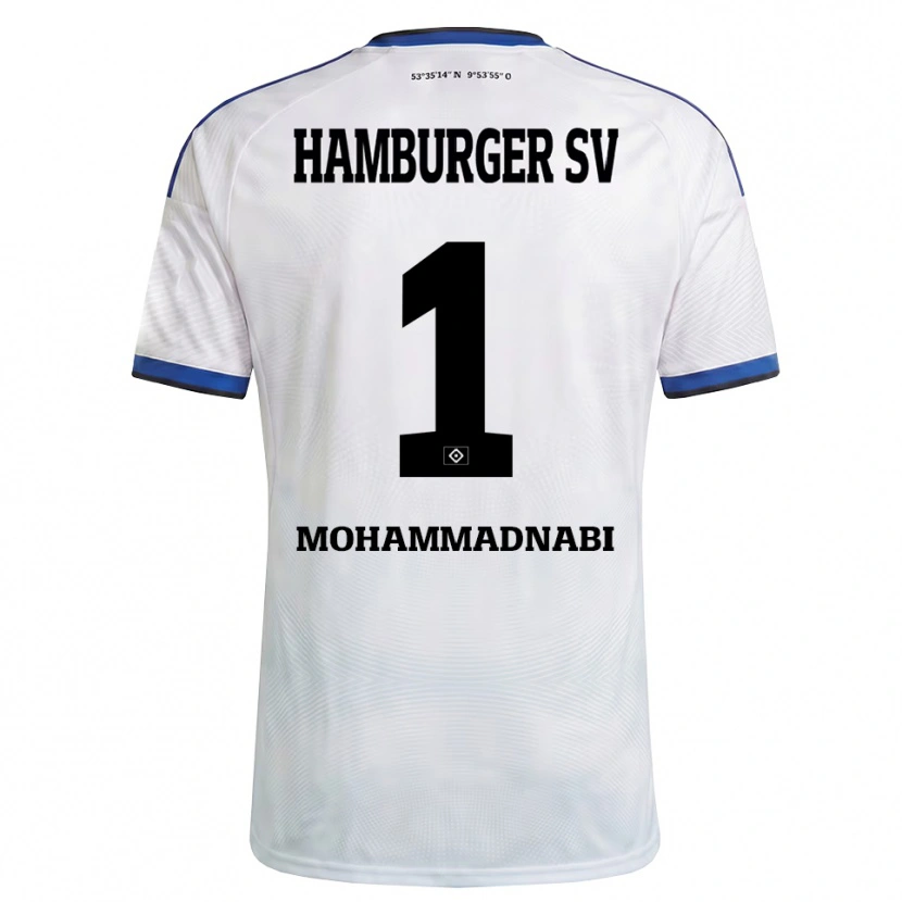Danxen Pánské Benjamin Mohammadnabi #1 Bílá Černá Modrá Domů Hráčské Dresy 2026/27 Dres