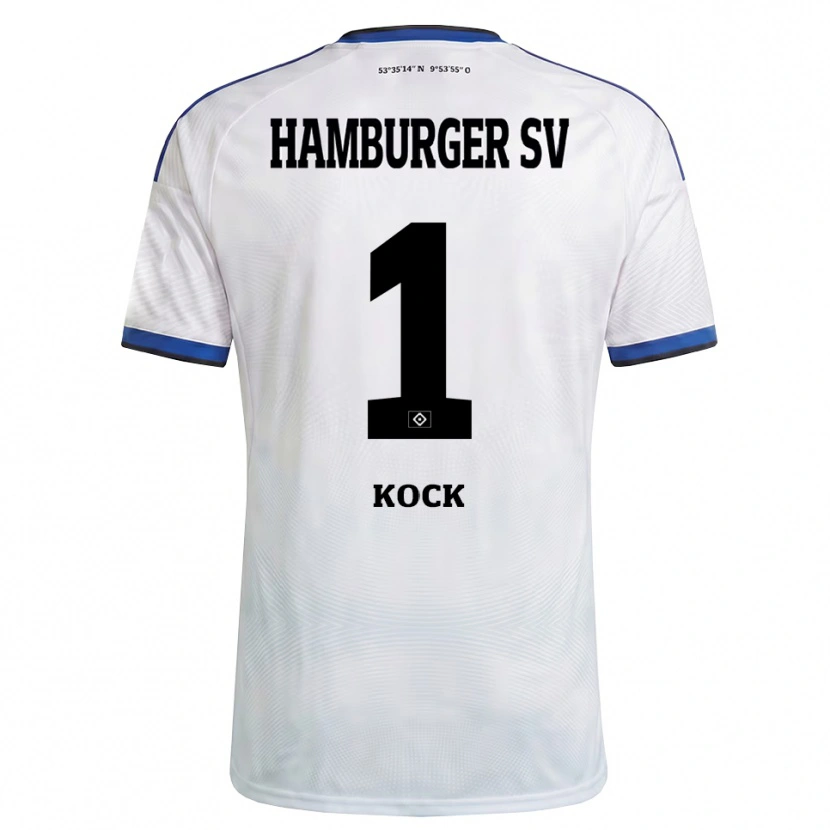 Danxen Pánské Nelio Kock #1 Bílá Černá Modrá Domů Hráčské Dresy 2026/27 Dres