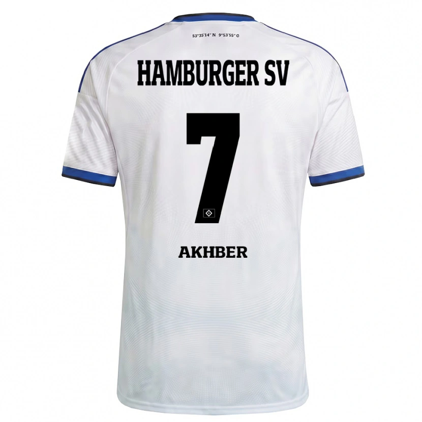 Danxen Pánské Youness Akhber #7 Bílá Černá Modrá Domů Hráčské Dresy 2026/27 Dres