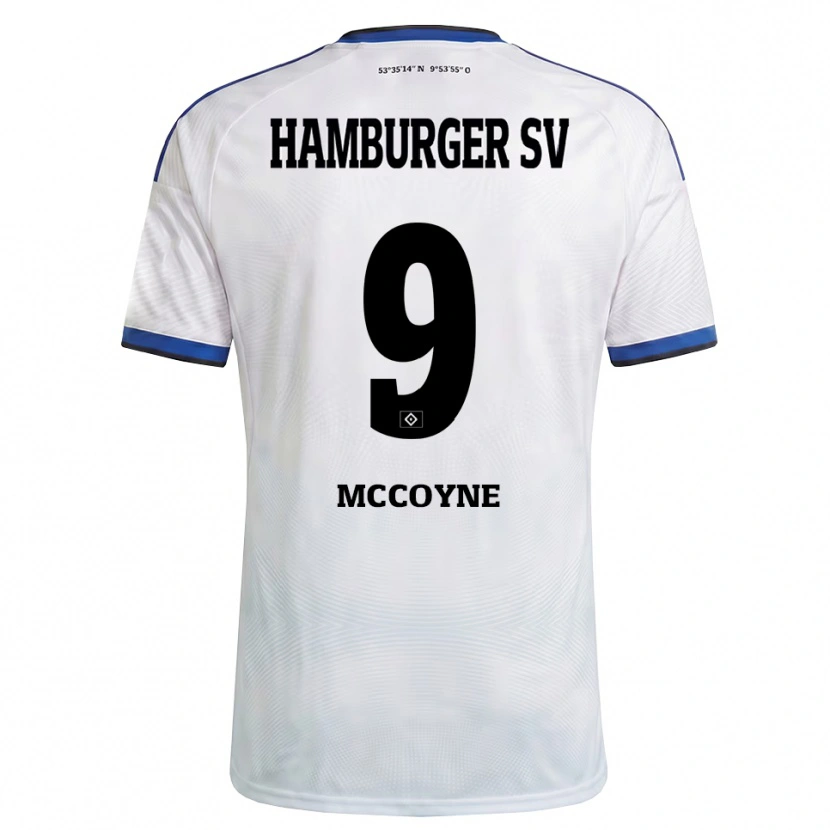 Danxen Pánské Sherrod Mccoyne #9 Bílá Černá Modrá Domů Hráčské Dresy 2026/27 Dres