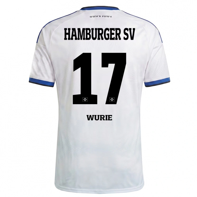 Danxen Pánské David Wurie #17 Bílá Černá Modrá Domů Hráčské Dresy 2026/27 Dres
