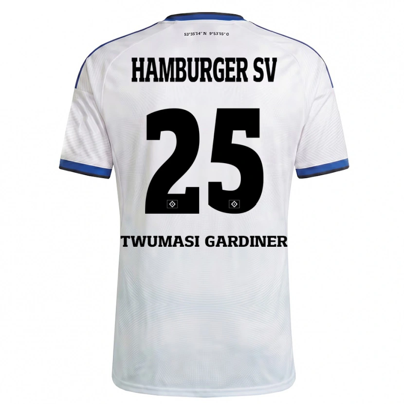 Danxen Pánské Kevin Twumasi Gardiner #25 Bílá Černá Modrá Domů Hráčské Dresy 2026/27 Dres