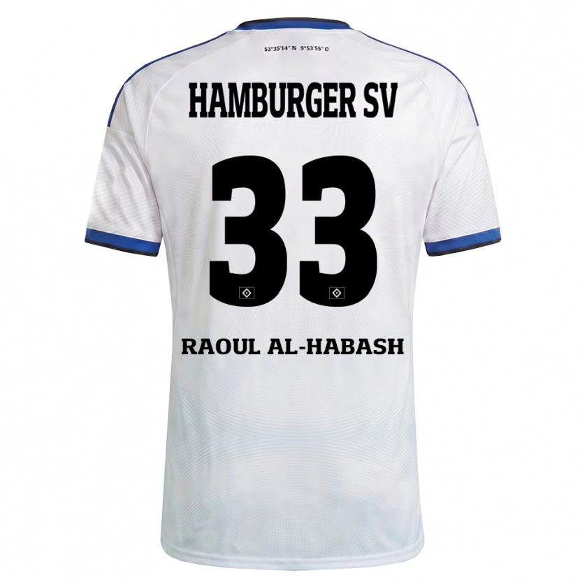 Danxen Pánské Luca Raoul Al-Habash #33 Bílá Černá Modrá Domů Hráčské Dresy 2026/27 Dres