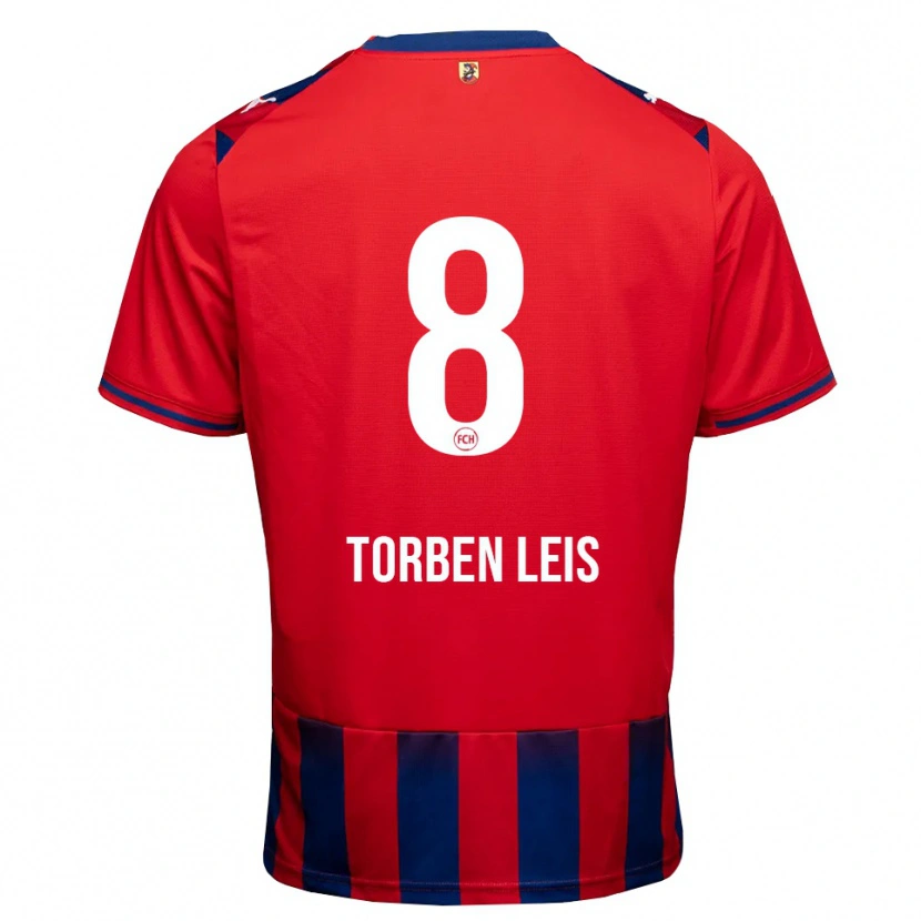 Danxen Pánské Torben Leis #8 Královská Modř Bílá Červená Domů Hráčské Dresy 2026/27 Dres