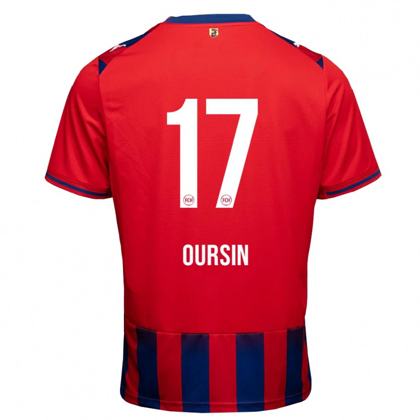 Danxen Pánské Fredrik Oursin #17 Královská Modř Bílá Červená Domů Hráčské Dresy 2026/27 Dres