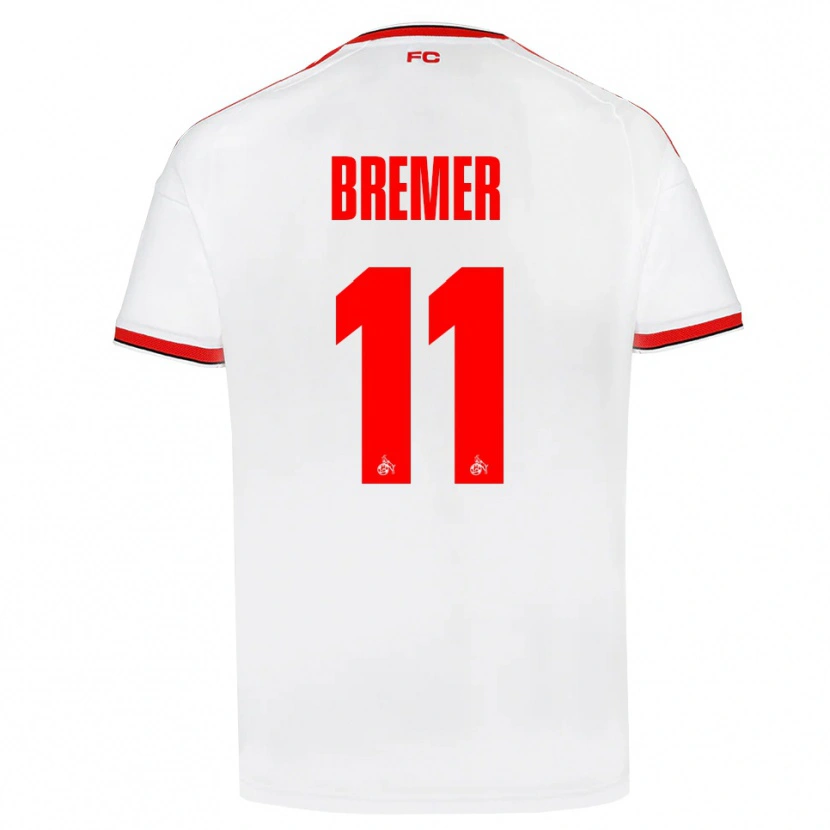 Danxen Pánské Pauline Bremer #11 Bílá Červená Černá Domů Hráčské Dresy 2026/27 Dres