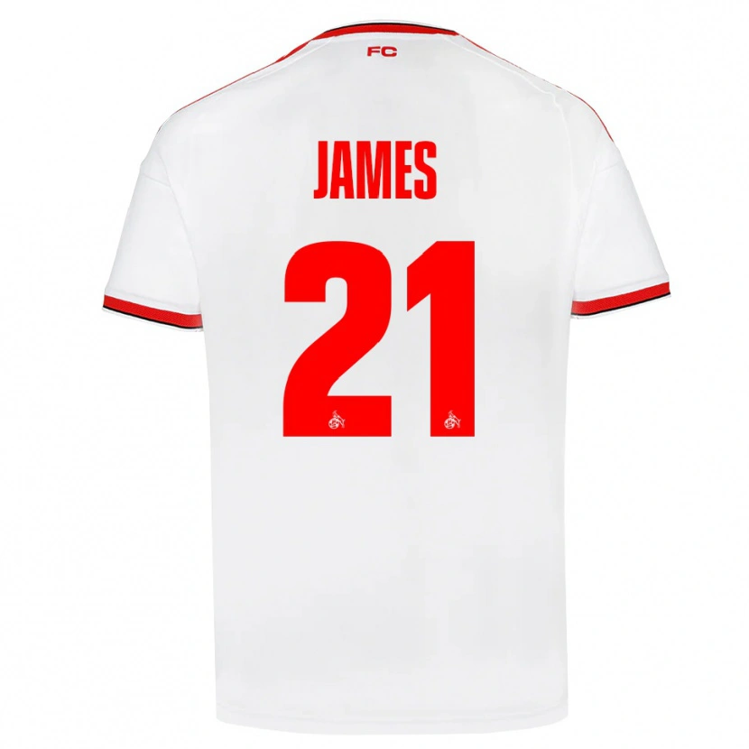 Danxen Pánské Martin James #21 Bílá Červená Černá Domů Hráčské Dresy 2026/27 Dres