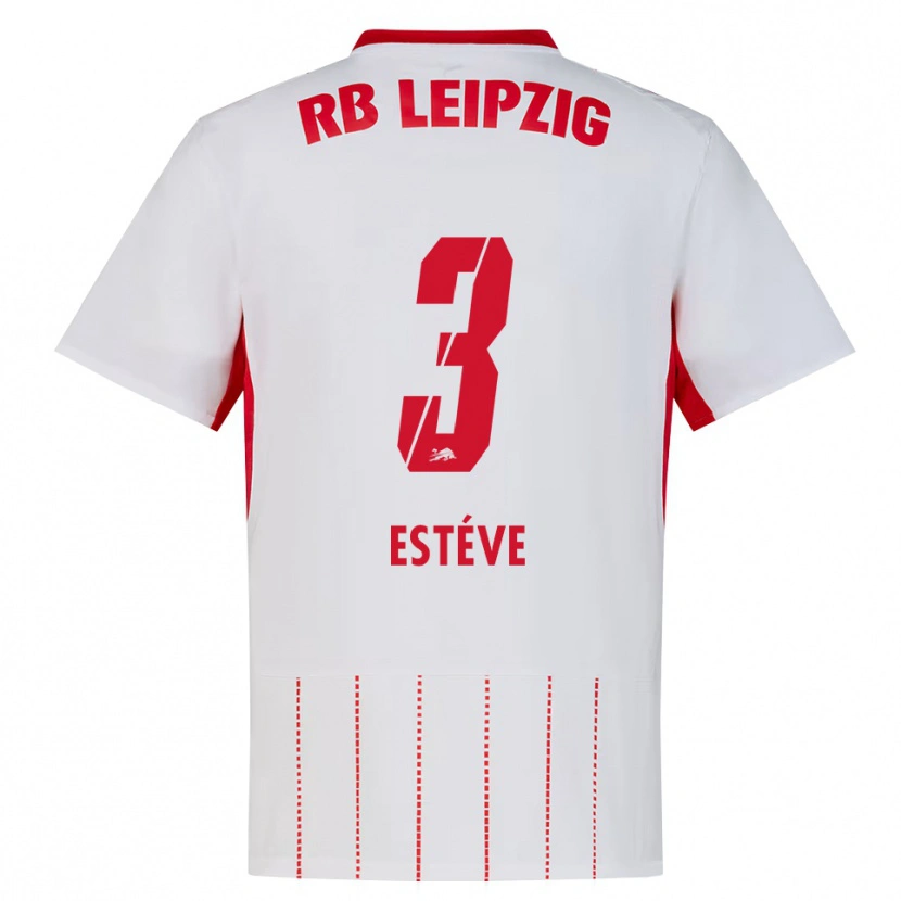 Danxen Pánské Maxime Estève #3 Červená Bílá Žlutá Domů Hráčské Dresy 2026/27 Dres