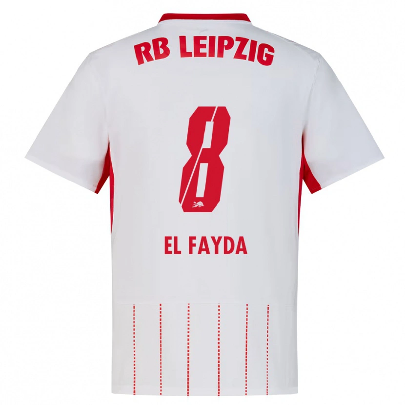 Danxen Pánské Damin El Fayda #8 Červená Bílá Žlutá Domů Hráčské Dresy 2026/27 Dres