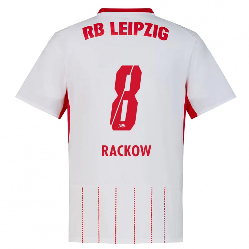 Danxen Pánské Gianna Rackow #8 Červená Bílá Žlutá Domů Hráčské Dresy 2026/27 Dres