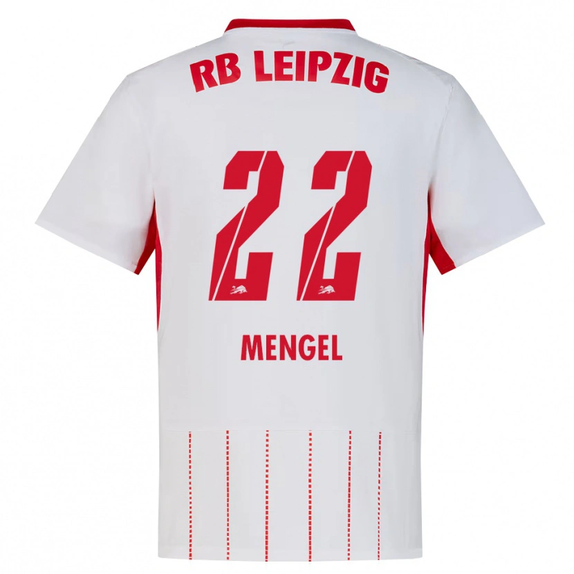 Danxen Pánské Luca Mengel #22 Červená Bílá Žlutá Domů Hráčské Dresy 2026/27 Dres
