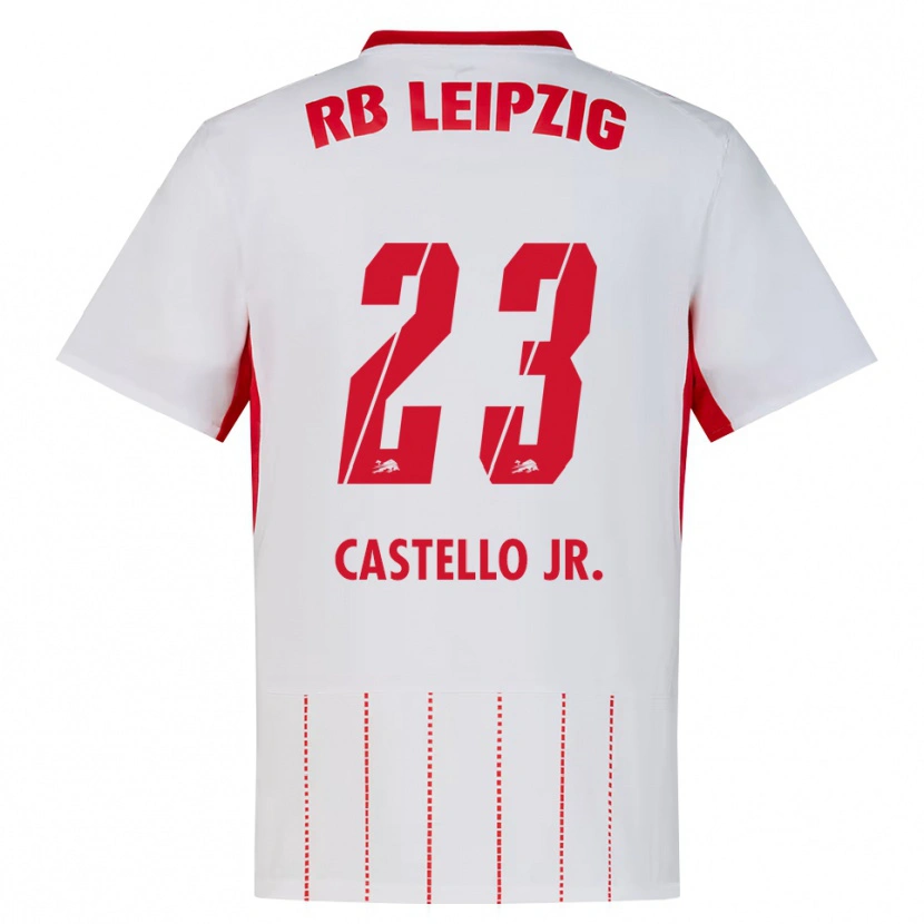 Danxen Pánské Castello Lukeba #23 Červená Bílá Žlutá Domů Hráčské Dresy 2026/27 Dres