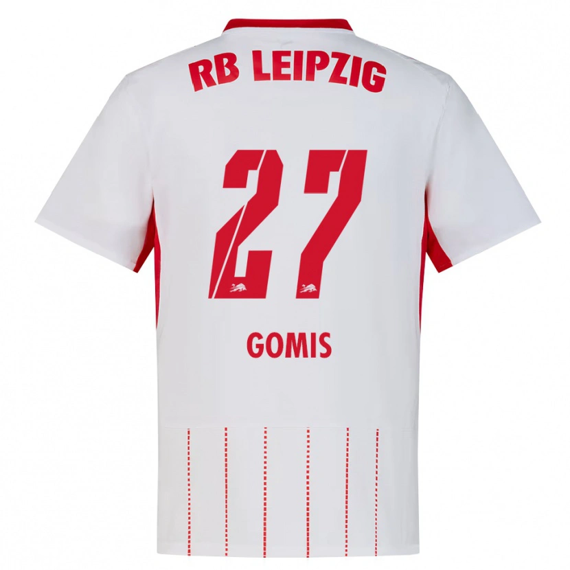 Danxen Pánské Tidiam Gomis #27 Červená Bílá Žlutá Domů Hráčské Dresy 2026/27 Dres