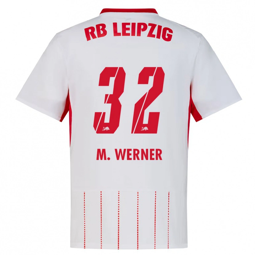 Danxen Pánské Mia Werner #32 Červená Bílá Žlutá Domů Hráčské Dresy 2026/27 Dres