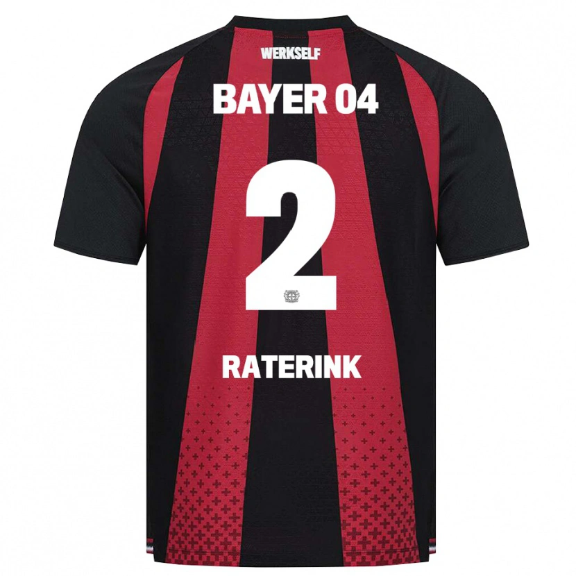 Danxen Pánské Othniël Raterink #2 Černá Bílá Červená Domů Hráčské Dresy 2026/27 Dres