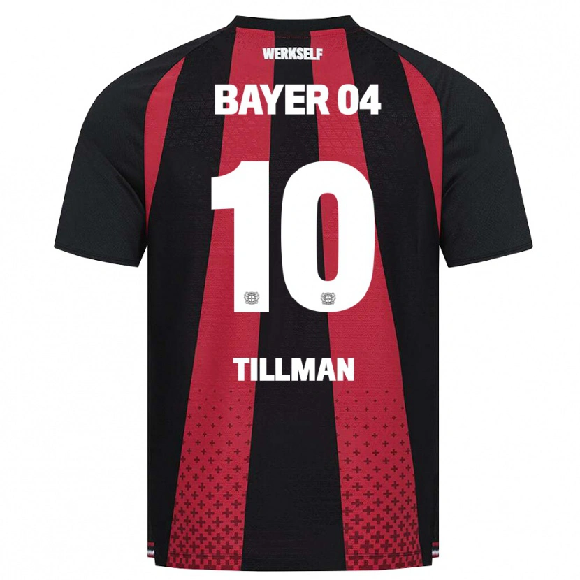 Danxen Pánské Malik Tillman #10 Černá Bílá Červená Domů Hráčské Dresy 2026/27 Dres