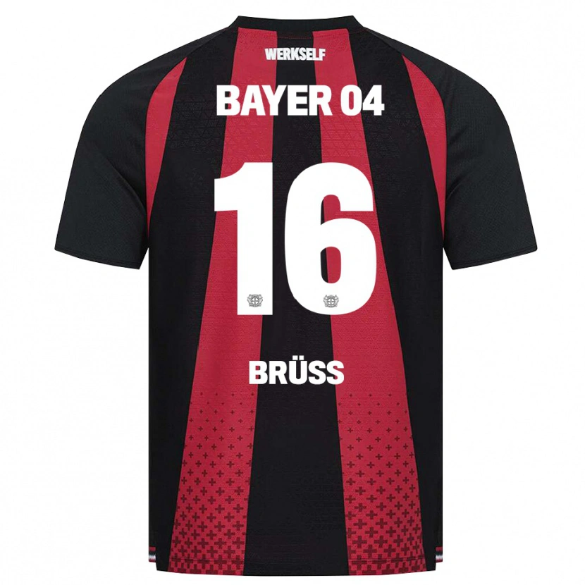 Danxen Pánské Tom Brüss #16 Černá Bílá Červená Domů Hráčské Dresy 2026/27 Dres
