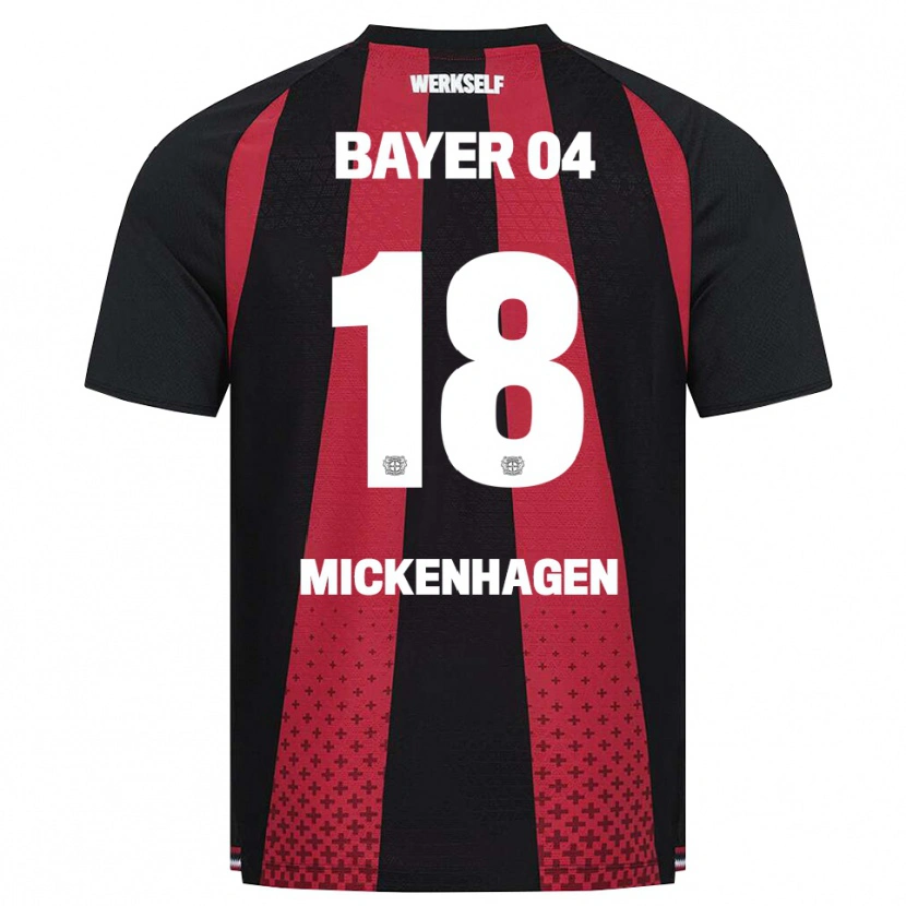 Danxen Pánské Julia Mickenhagen #18 Černá Bílá Červená Domů Hráčské Dresy 2026/27 Dres