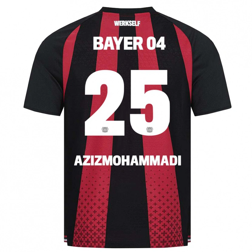 Danxen Pánské Mick Aziz Mohammadi #25 Černá Bílá Červená Domů Hráčské Dresy 2026/27 Dres