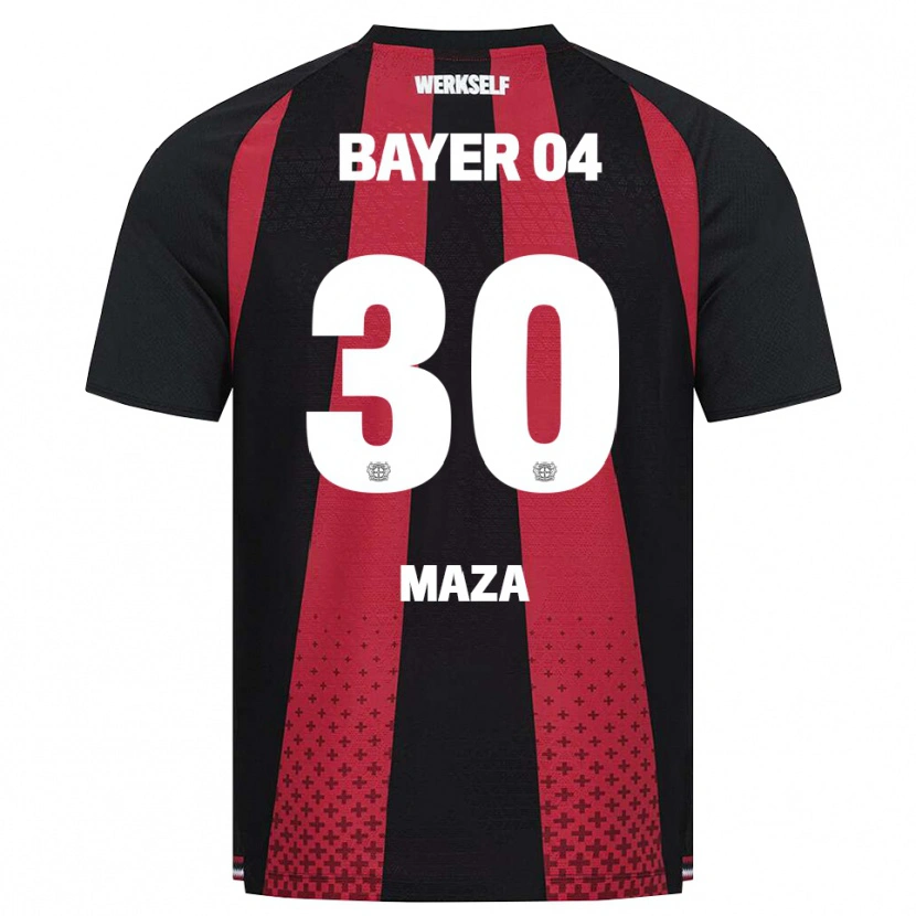 Danxen Pánské Ibrahim Maza #30 Černá Bílá Červená Domů Hráčské Dresy 2026/27 Dres