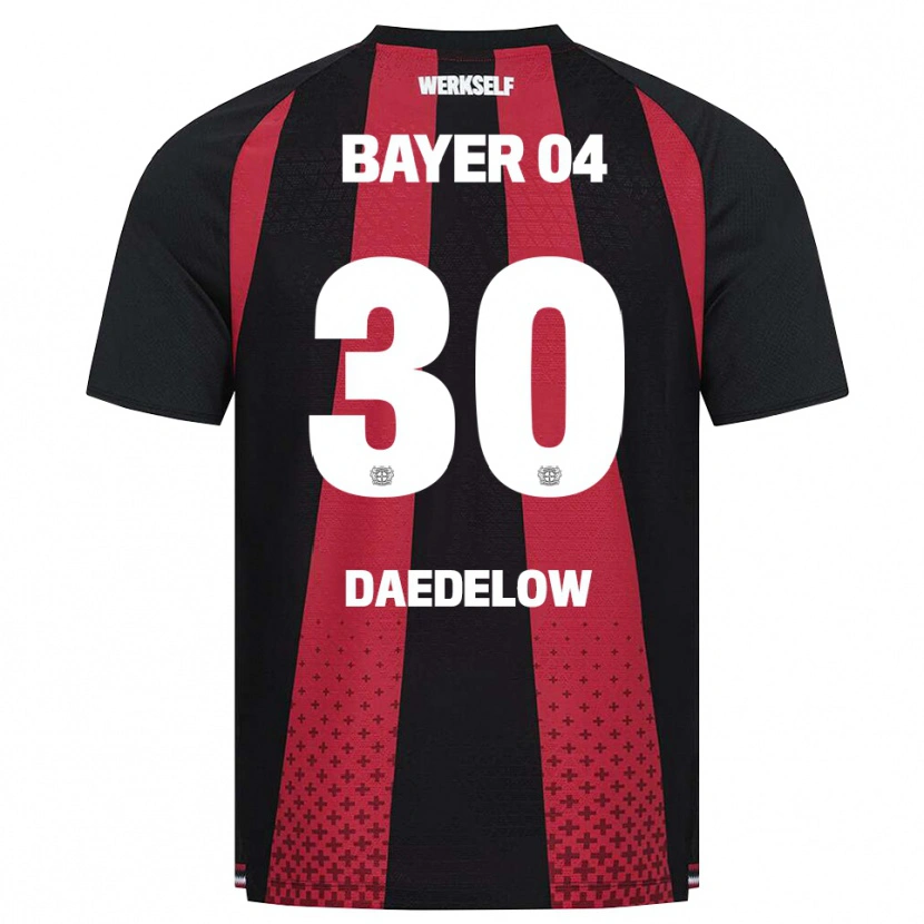 Danxen Pánské Ida Daedelow #30 Černá Bílá Červená Domů Hráčské Dresy 2026/27 Dres