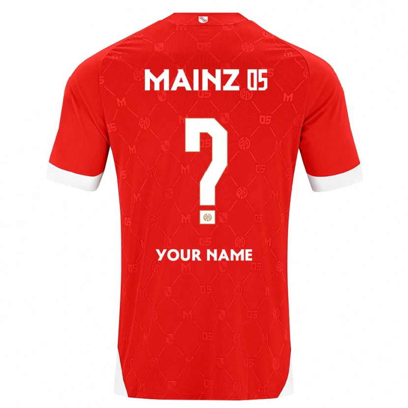 Danxen Pánské Tvé Jméno #0 Červená Bílá Domů Hráčské Dresy 2026/27 Dres