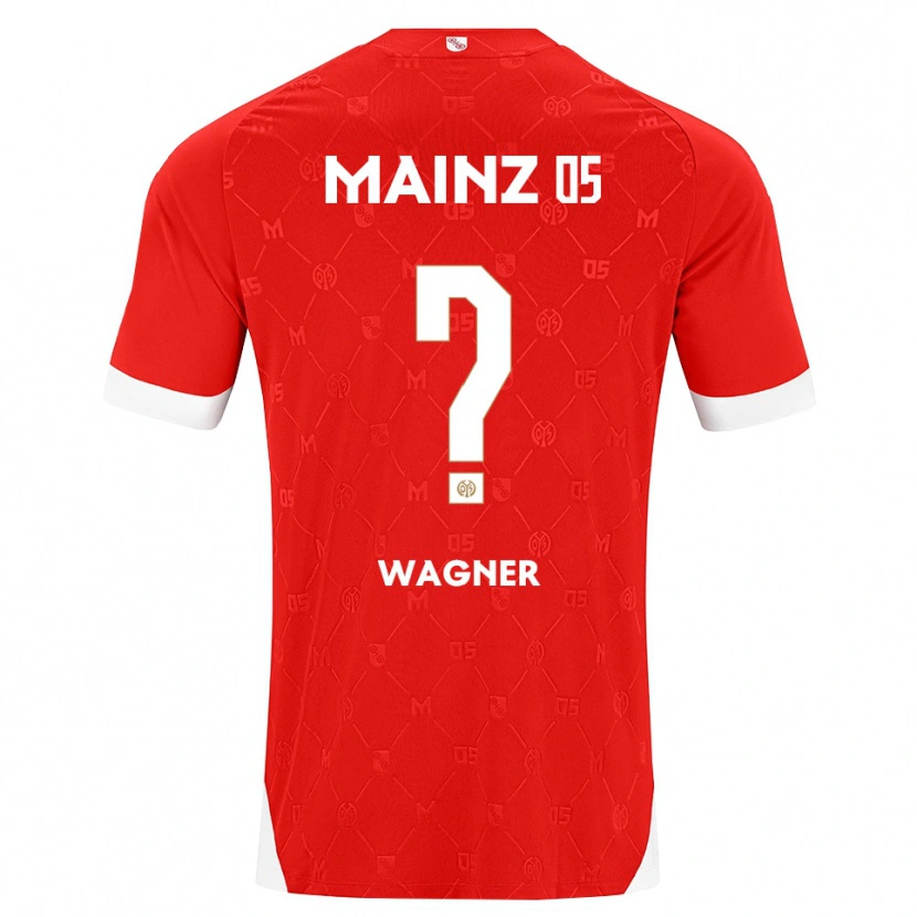 Danxen Pánské Bennet Wagner #0 Červená Bílá Domů Hráčské Dresy 2026/27 Dres