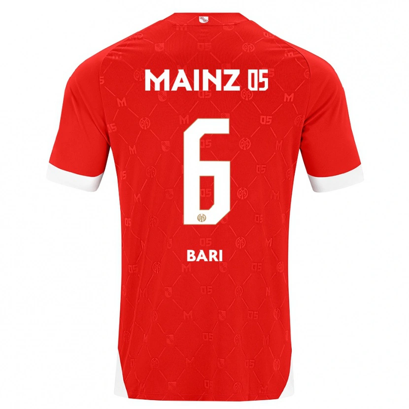 Danxen Pánské Lorena Bari #6 Červená Bílá Domů Hráčské Dresy 2026/27 Dres